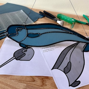 Narwhal Stained Glass Pattern - Hobby License
