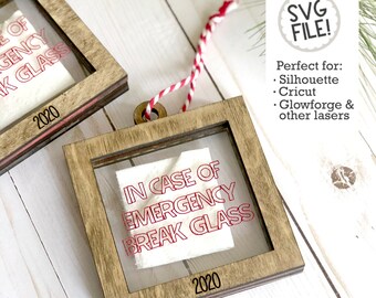 In Case Of Emergency Break Glass Svg Etsy