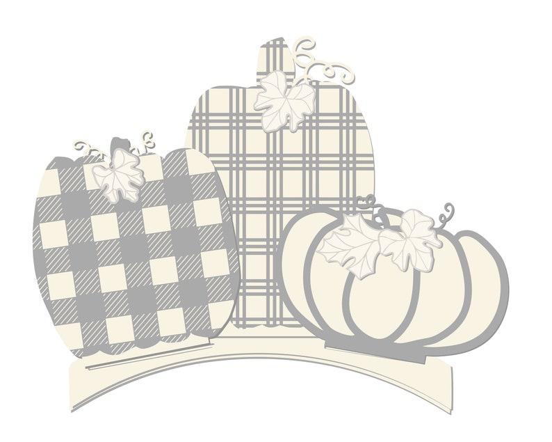 Download 3D Pumpkins Laser Cut Files Plaid Autumn SVG Fall Pumpkin ...