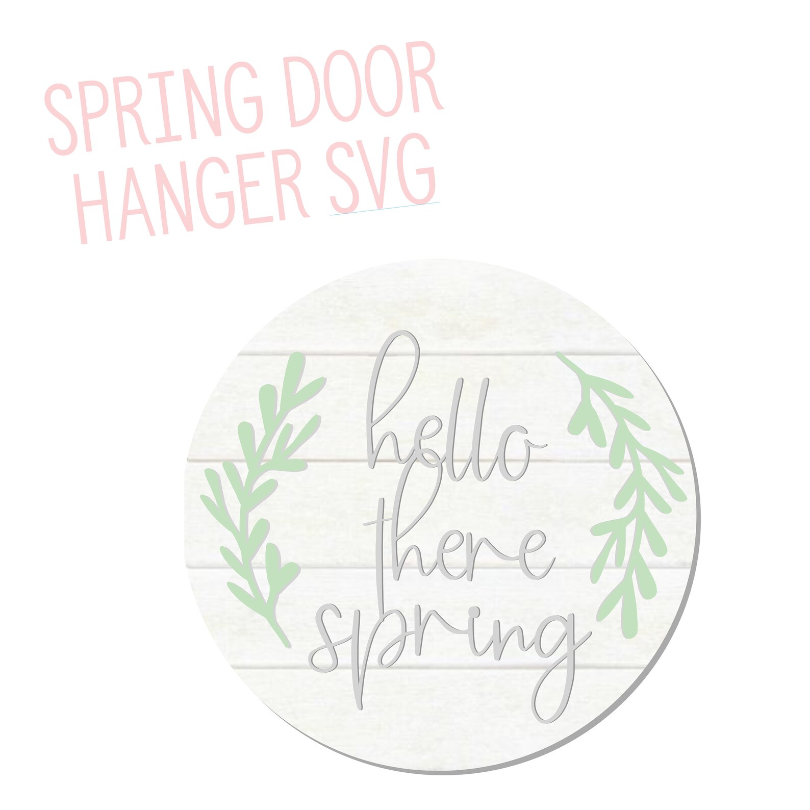 Hello There Spring Sign SVG Digital Pattern File Glowforge - Etsy