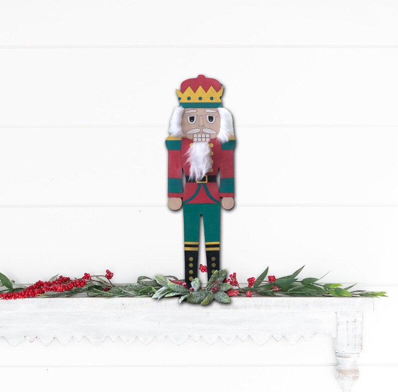 Download Standing Nutcracker SVG File 3D Christmas Nutcracker Cut ...