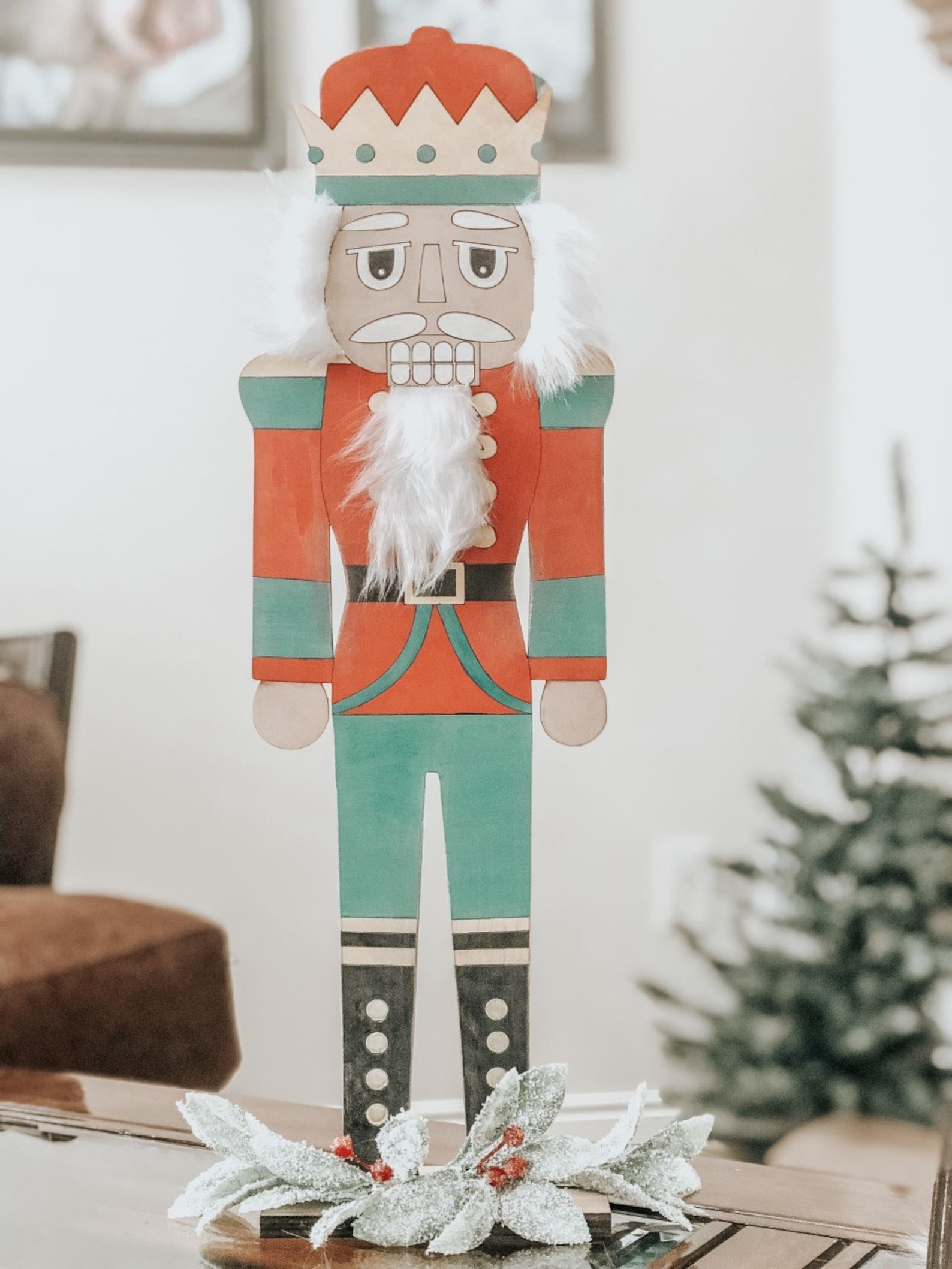 Standing Nutcracker SVG File 3D Christmas Nutcracker Cut | Etsy