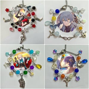 Honkai Star Rail Penacony Men Boothill Aventurine Dr Ratio Sunday inspired Handmade Charm Cluster Bracelet