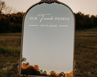 Custom Wedding Seating Chart Mirror Decal Wedding Mirror Vinyl Sign Find Your Seat Reception Sign Mirror Seat Chart Wedding Mirror Sticker