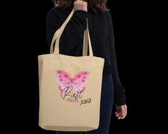 Best Mom Beige Tote Bag