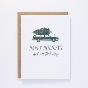 Frohes Fest und all der Scheiß - Kombi Weihnachtskarte - Letterpress Karte
