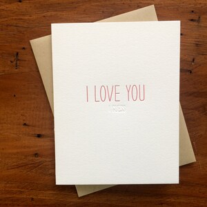 Message caché : Je t'aime (je suppose) - Carte typographique
