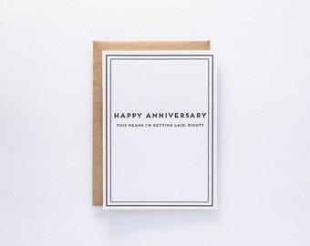 Anniversary - Cards for Dudes - Letterpress