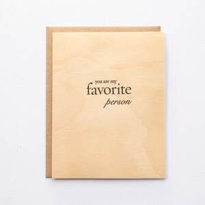 Vous êtes ma personne préférée - Carte typographique