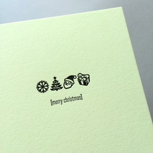 Joyeux Noël - Emojicards - Carte typographique