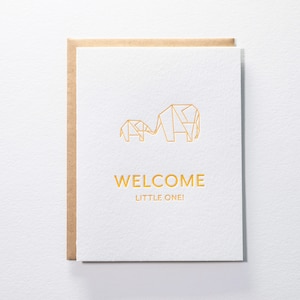Welcome Little One (New Baby) - boekdrukkaart