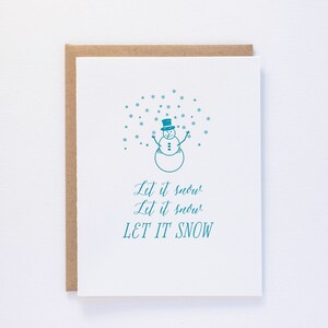 Let it Snow - Carte typographique