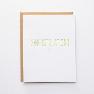 Hidden Message: Congrats Nerd Letterpress Card image 1