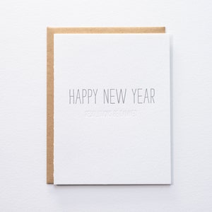 隠されたメッセージ: 新年の決意なんてくそくらえ - 活版カード