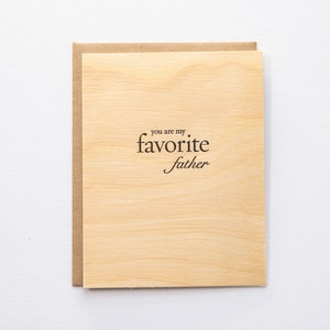 Tu es mon père préféré - Carte typographique