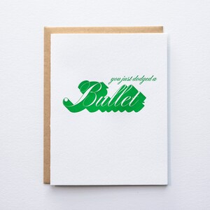 Bullet - Drop Shadow - Letterpress Card