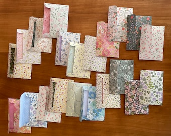 Petites enveloppes en papier coloré pour cartes, vœux, cadeaux en argent, invitations, messages d'amour et bien plus encore.