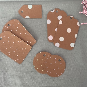 Etiquetas de regalo I Etiquetas de papel I Decoraciones de regalo I Etiquetas