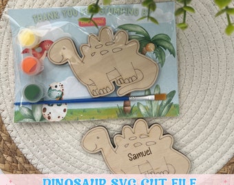 Dinosaur single line scoring Cut Out Svg Laser File For Summer Dinosaur Cut Out File For Party Favor Laser Cut Outs Files Glowforge Files