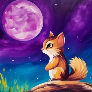 Chipmunk Paint Party Druckbare Download Vorlage