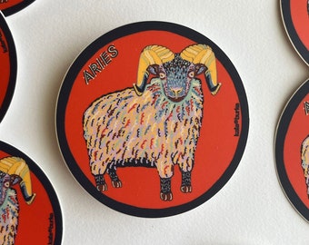 Colección Zodiaco: Pegatina de vinilo de Aries