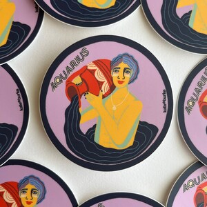 Zodiac Collection: Aquarius Vinyl Sticker