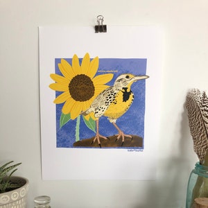 Western Meadowlark 11x14 Digital Print