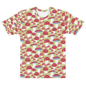 Mushroom Print all Over Unisex T-shirt