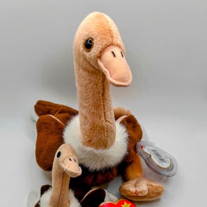 Rare Stretch Beanie Baby Collectible with MINI beanie baby Multiple Tag Errors, Collectible, Mint Condition
