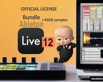 Bundle: Ableton Live 12 Suite with 43GB of samples and effects | For Windows / MacOS - Digital Music, Ableton Live Suite, Music Software