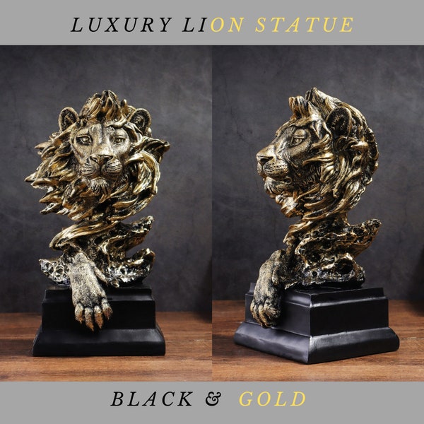 Modern luxury Lion Statue, Unique Lion Sculpture for Modern Interiors, Animal sculpture, Luxury Lion Figurine