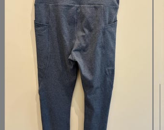 Leggings para mujer Lou & Grey - Azul jaspeado: Talla pequeña - ¡NUEVOS SIN ETIQUETAS!