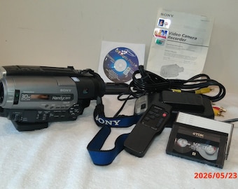 Videocámara Sony CCD-TR96 de 8 mm Video8 (paquete probado) ¡FUNCIONA PERFECTAMENTE!