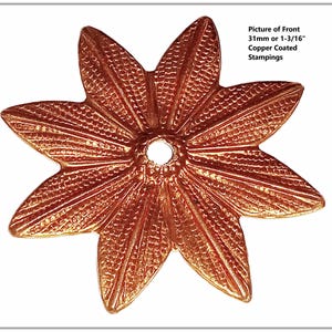 Vintage Rosette Japanese Copper Stamping 31mm