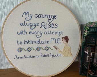 Elizabeth Bennet Pride and Prejudice PDF Cross Stitch Pattern