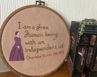 Charlotte Bronte PDF Cross Stitch Pattern