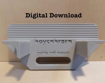 Wall Mount for Track Saw Guide Rail Hinge (STLs)