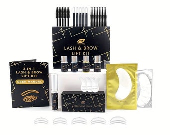 Kit profesional de laminación de cejas y levantamiento de pestañas, levantamiento de cejas, levantamiento de pestañas, Kit de curación de queratina permanente de larga duración