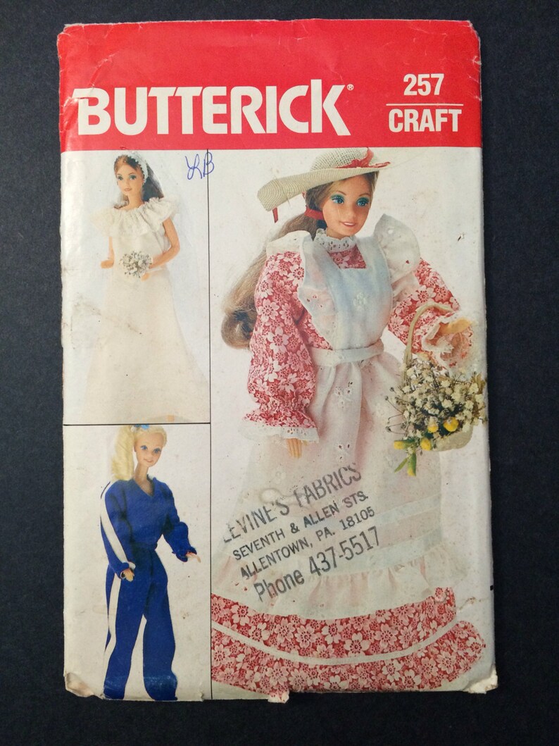 butterick barbie doll patterns