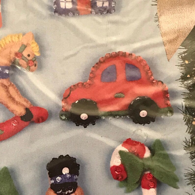 Bucilla Christmas Ornament Kit 12 Piece Felt Christmas Ornament Kit #82837 Toy Collection