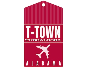 University of Alabama Luggage Tag Prints and Wall Decor