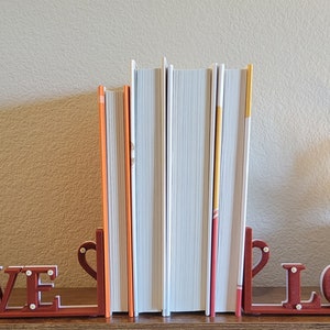 3D Printed Valentines Love Bookend Set