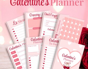 Galentines Party Planner Printable | Girls Night Planning Pages | Galentines Day Instant Download