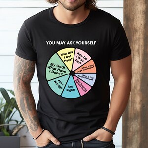 80's muziek retro songteksten - je mag het jezelf afvragen cirkeldiagram T-shirt, sweater, hoodie, draagtas - 247045