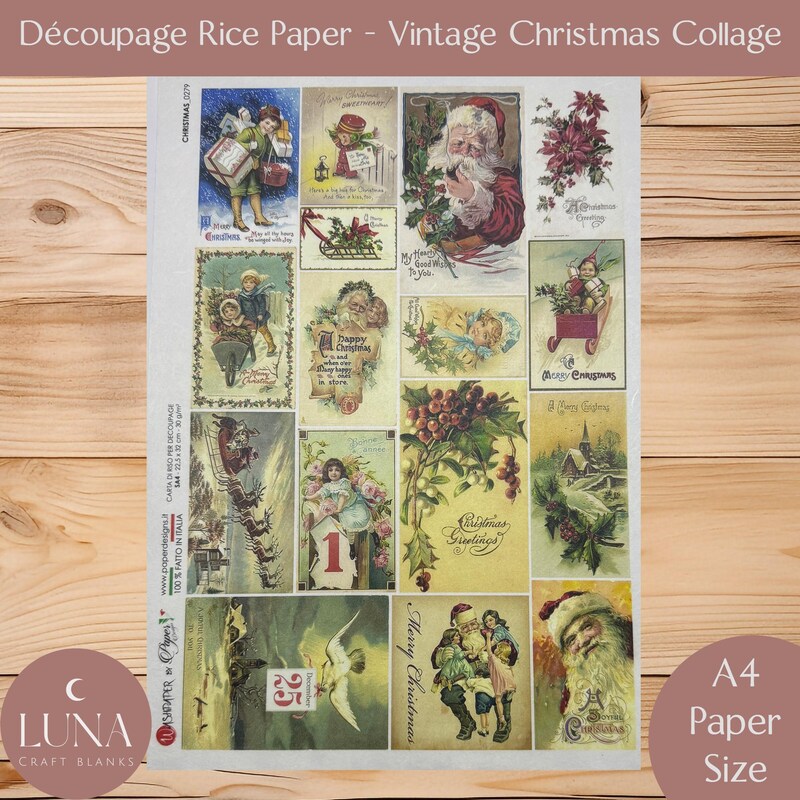Christmas Rice Paper - Etsy