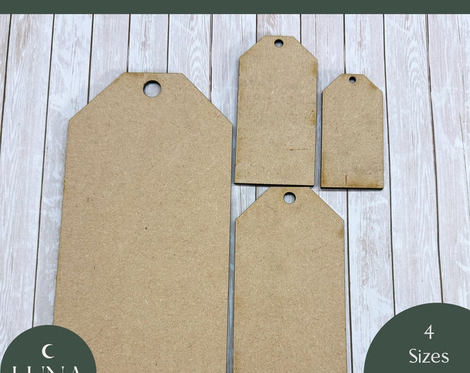 MDF Tag Shapes, Craft Blanks to Paint, Mixed Media Wooden Blanks 3mm ...