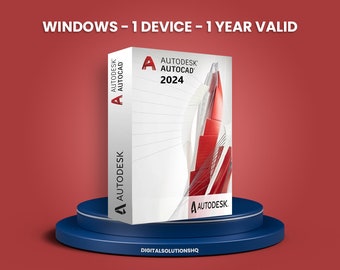 Autodesk AutoCAD 2024 – Windows – 1 Gerät 1 Jahr – Autodesk-Schlüssel