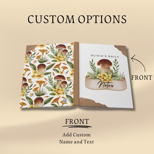Personalized Mushroom Logbook Custom Nature Notebook for Outdoor ...