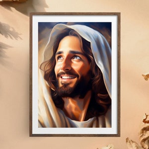 Impresión del retrato de Jesús, Arte de la Gracia de Dios (Descarga digital)
