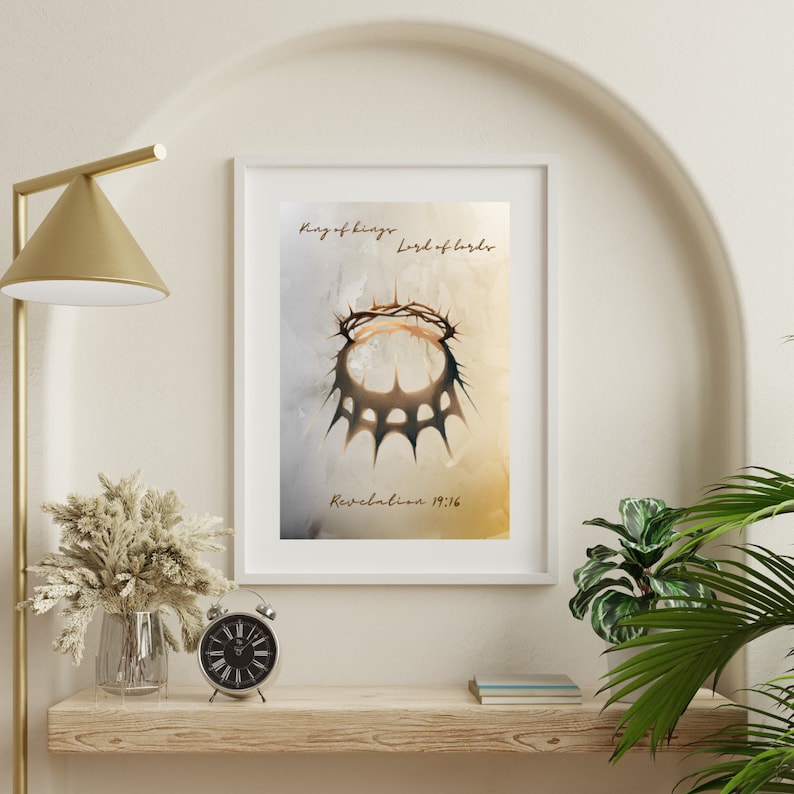 Jesus Crown of Thorns Watercolor Print, Christian Wall Art (digital ...